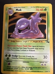 Vintage 1999 Muk Pokemon 13/62 Holo Card 70 HP #1 - Picture 1 of 24