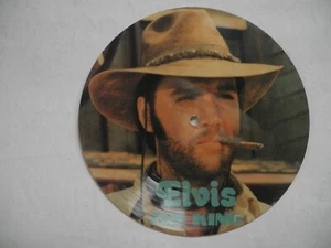 ELVIS PRESLEY Trouble / Lonesome Cowboy 45 7" PICTURE DISC single 1980's Denmark - Picture 1 of 3