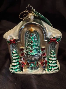 Decorazione vetro natalizio vintage Cristopher Radko 2013 Dillard’s 75 anni di stile - Foto 1 di 6