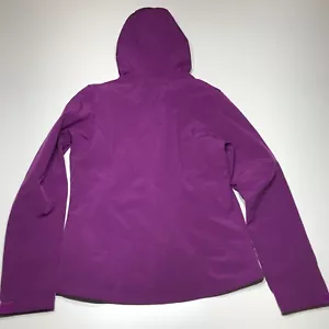 Ice Peak Jacket Womens Size 10 Purple Full Zip Cordlock Hoodie Polyester Stretch - Picture 1 of 12