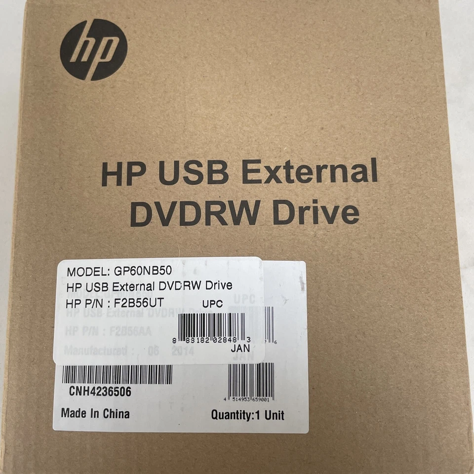 HP DVD-Writer - External (F2B56UT) - Image 1 of 1