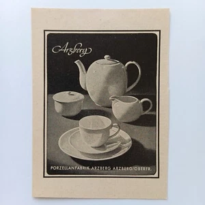 1951 Arzberg Porzellan, Werbeanzeige, Werbung, Reklame - Bild 1 von 1