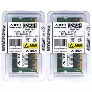 8GB KIT 2 x 4GB HP Compaq G56-108SA G56-113SA G56-114SA G56-115SA Ram Memory - Picture 1 of 1