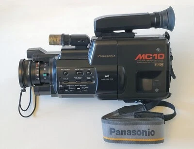 PANASONIC NV-MC10B VHS-C CAMCORDER AND CASE - NO BATTERY - UNTESTED - PARTS ONLY - Image 1 of 4