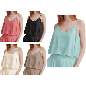 Womens Crop Top Yoga Tops Dancing Vests Pads Cross Back Slim Fit V-Neck Chest - Picture 1 of 69