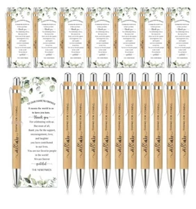 29 set bomboniere matrimonio per penne doccia sposa ospite bambù biglietti di ringraziamento - Foto 1 di 6