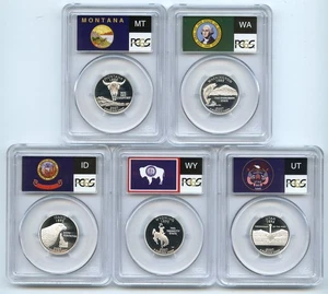 2007 S Silver State Quarter Set PCGS PR69DCAM - Picture 1 of 2