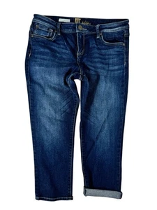 Kut From The Kloth Angie Blue Dark Wash Cropped Skinny Boyfriend Jeans Women's 8 - Picture 1 of 24