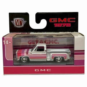 M2 Machines O'Reilly Exclusive 1976 GMC SIERRA GRANDE 15 S123 O'Reillys Pink HTF - Picture 1 of 4