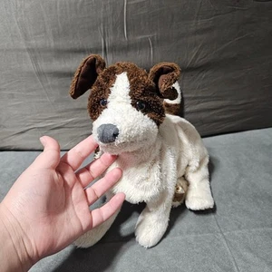 Folkmanis 2848 Jack Russell Terrier Plush Puppet Brown white Dog Puppet WELL USE - Picture 1 of 7