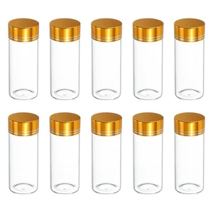 Mini botellas de vidrio con tapas de 10 piezas, frascos pequeños de vidrio transparente de 30 ml - Imagen 1 de 7