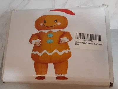 Disfraz de hombre de pan de jengibre inflable sin marca nuevo en caja Foto 1 de 4