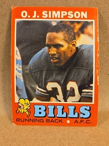1971 Topps Football #260 O.J. Simpson  Buffalo Bills NFL HALL OF FAME VG  - Picture 1 of 4