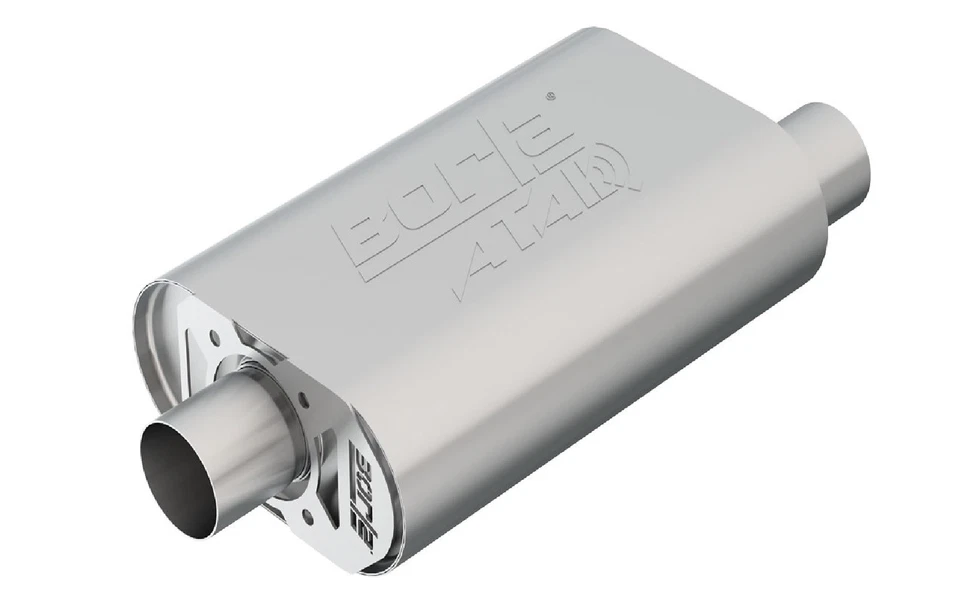 Borla 400820 Stainless Steel Brushed CrateMuffler for Bel Air Impala Blazer Nova Foto 1 de 3