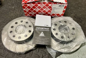 2x Brake Discs Pair Solid Rear 256mm 36215 Febi Set 1K0615601AC 1K0615601AJ New - Picture 1 of 5