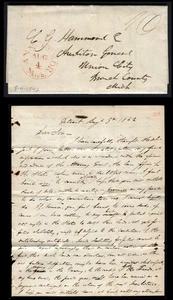 1842 Michigan State Land Deed Dispute Letter to Auditor General C.G. Hammond - Picture 1 of 6