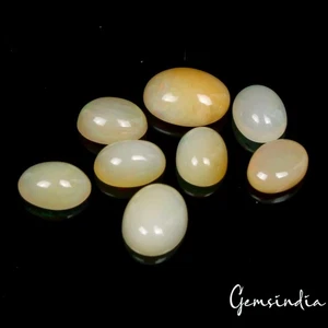 7,50 kt Lot äthiopischer Opal unbehandelt ovale Cabochons im Edelsteinglas 8-10 mm/8 Stck. - Bild 1 von 6