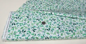 Michael Miller Quilt-Bastelstoff LAKE LEAVES weiß 2 Yards (dcx-11899) FlowerLake - Bild 1 von 1