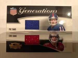 2006 Donruss Threads - Generazioni Phil Simms, Chris Simms #G-2 Bucs NY Giants - Foto 1 di 7