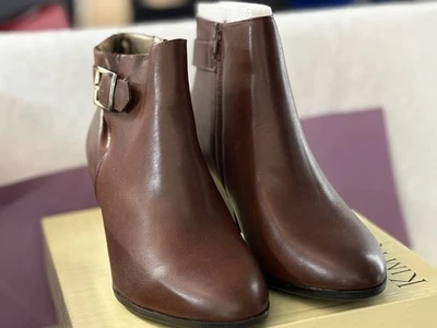 KIM ROGERS RUST BROWN BOOTIES  SIZE 10 STYLE NAME GRETTA  ZIP UP NEW - Image 1 of 4