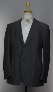 BAGNOLI SARTORIA NAPOLI Herren Maßanfertigung Grau Wolle Mohair 2-BTN Anzug Gr. 42 R Neu - Bild 1 von 12