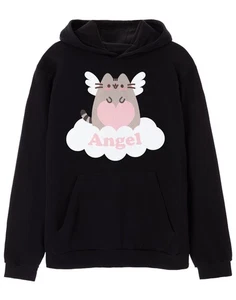 Pusheen Black Angel Hoodie Womens - Picture 1 of 45