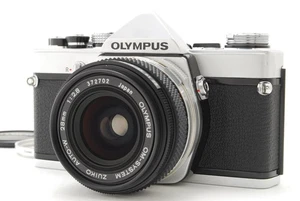 [Near MINT] Olympus OM-1N 35mm SLR Film Camera Silver with 28mm f/2.8 Lens JAPAN - Picture 1 of 16