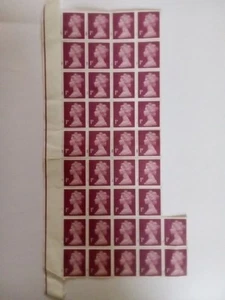 Thirty Eight 1p Stamps - Picture 1 of 1