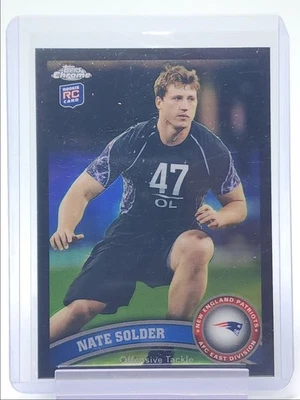 NATE SOLDER 2011 TOPPS CHROME FOOTBALL ROOKIE BLACK REFRACTOR RC /299 Q4854 - Image 1 of 2
