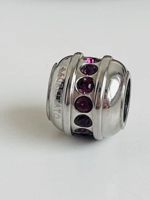 Charm Morellato Barilottino Con  Cristalli Viola Linea Drop - Immagine 1 di 4