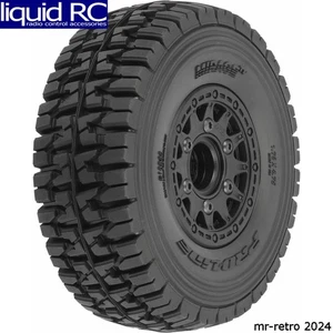 Pro-Line 1024811 Mirage TT 2.2 /3.0 BELTED SC Tires Mounted on Raid Black 6x30 - Picture 1 of 1