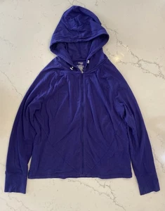 Danskin Now Hoodie Womens XXL (20) Purple Front Pockets Casual Workout Exercise - Picture 1 of 10