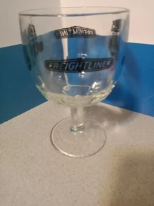 Vintage Freightliner Trucking Thumbprint Glass Beer Mug 6" Tall Rare 1970's - Picture 1 of 5