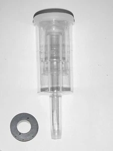 1 x Cerradura de aire de fermentador de cilindro de 3 piezas con ojal/cerradura de aire para elaboración casera vino cerveza - Imagen 1 de 2