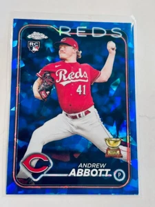 2024 Topps Chrome Sapphire Cincinnati Reds Andrew Abbott RC  - Picture 1 of 2