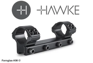HAWKE 22104 25,4mm Ringmontage Mittel für 9-11mm Schiene Zielfernrohr-Halterung - Bild 1 von 3