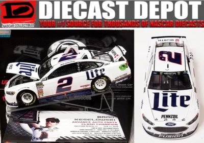 BRAD KESELOWSKI 2018 DAYTONA CLASH RACED WIN RCCA 1/24 SCALE  ELITE  - Image 1 of 4