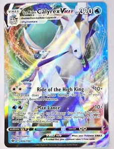 Pokemon TCG - Ice Rider Calyrex Vmax 046/198 Chilling Reign Holo Rare NM - Picture 1 of 2