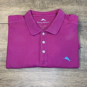 Tommy Bahama Supima Mens Polo Shirt Size Large Pink Cotton Blended *READ* B7 - Picture 1 of 23