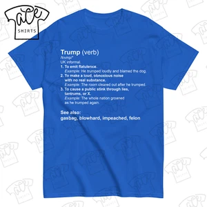 Funny Anti-Trump British Fart Slang Dictionary Design Unisex T-Shirt - Picture 1 of 17