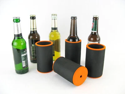 ASIAHOUSE24 4er Set Getränkekühler 0,33l Flasche - Bierkühler - Neoprenkühler - passgenau