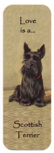 SCOTTISH TERRIER SCOTTIE BEAUTIFUL DOG BOOKMARK SAME IMAGE BOTH SIDES GREAT GIFT - Picture 1 of 1