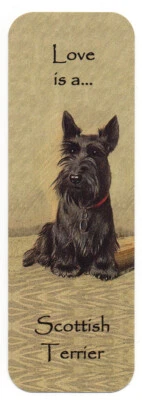 K9-KARDS SCOTTISH TERRIER SCOTTIE BEAUTIFUL DOG BOOKMARK SAME IMAGE BOTH SIDES GREAT GIFT
