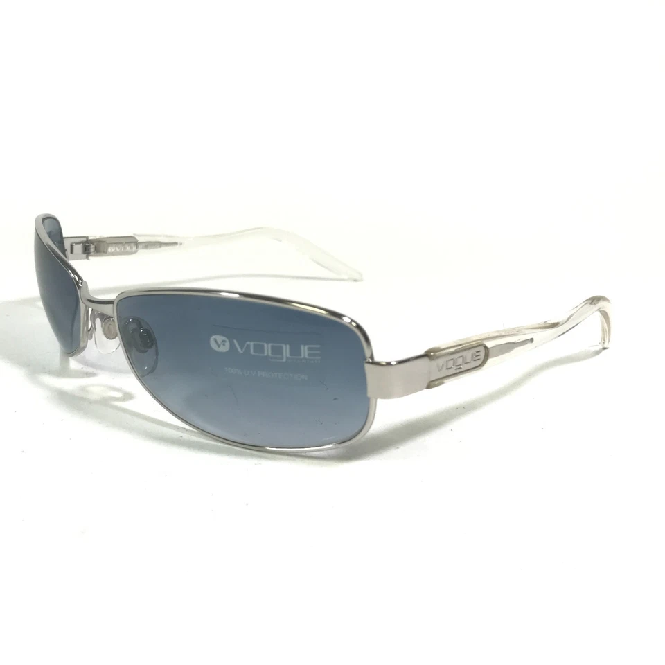 Vogue Sunglasses VO3332-S 323/19 Clear Silver Cat Eye Frames with Blue Lenses - Image 1 of 4