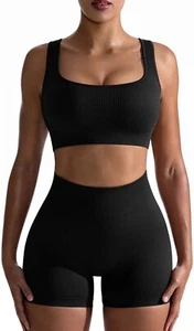 OQQ Women Ribbed Sports Bra Various Sizes And Colors - Picture 1 of 4