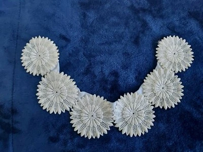 1 pieza Blanco Marfil Cuello Desmontable Mujeres Falsos Falsos Accesorios Boda Victoriana Foto 1 de 4