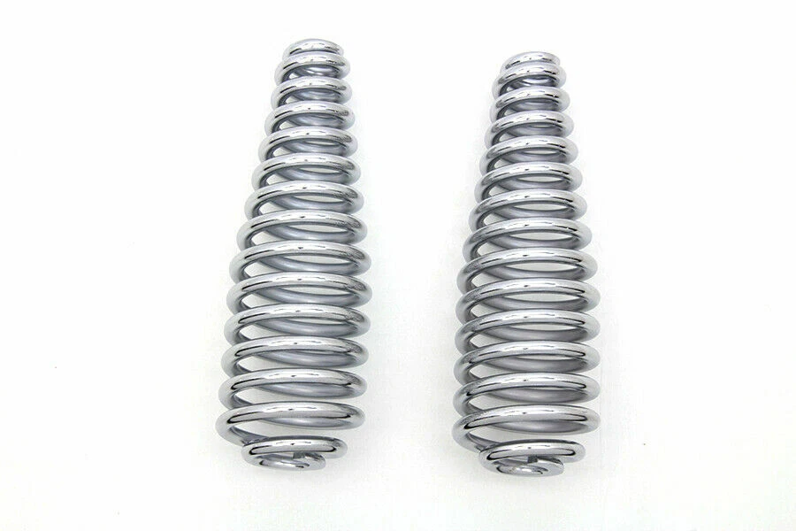Chrome 6  Seat Spring Set for Harley Davidson by V-Twin - Image 1 of 2