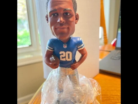 FOREVER Legends of  The Field BARRY SANDERS Bobblehead #20 Detroit Lions Cover