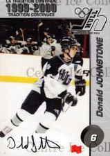 1999-00 Hull Olympiques Autographed #4 Donald Johnstone
