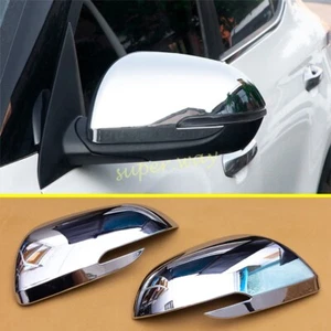Chrome Car Exterior Side Rearview Mirror Cover Cap Trim For 2020-2022 Kia Seltos - Picture 1 of 6